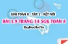 Bài 1.9 SGK Toán 8 tập 1 Kết nối tri thức